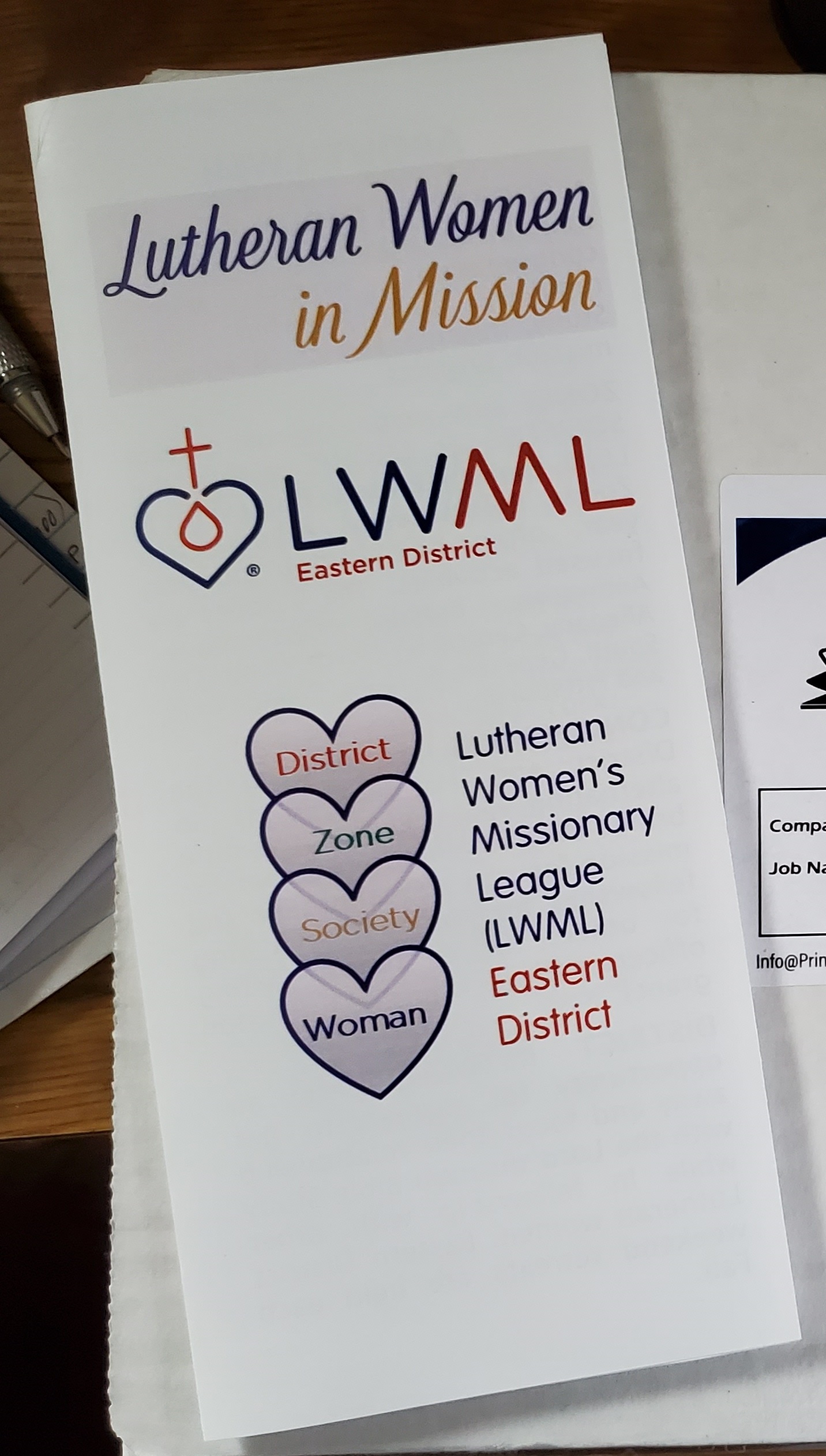LWML Eastern District Brochure